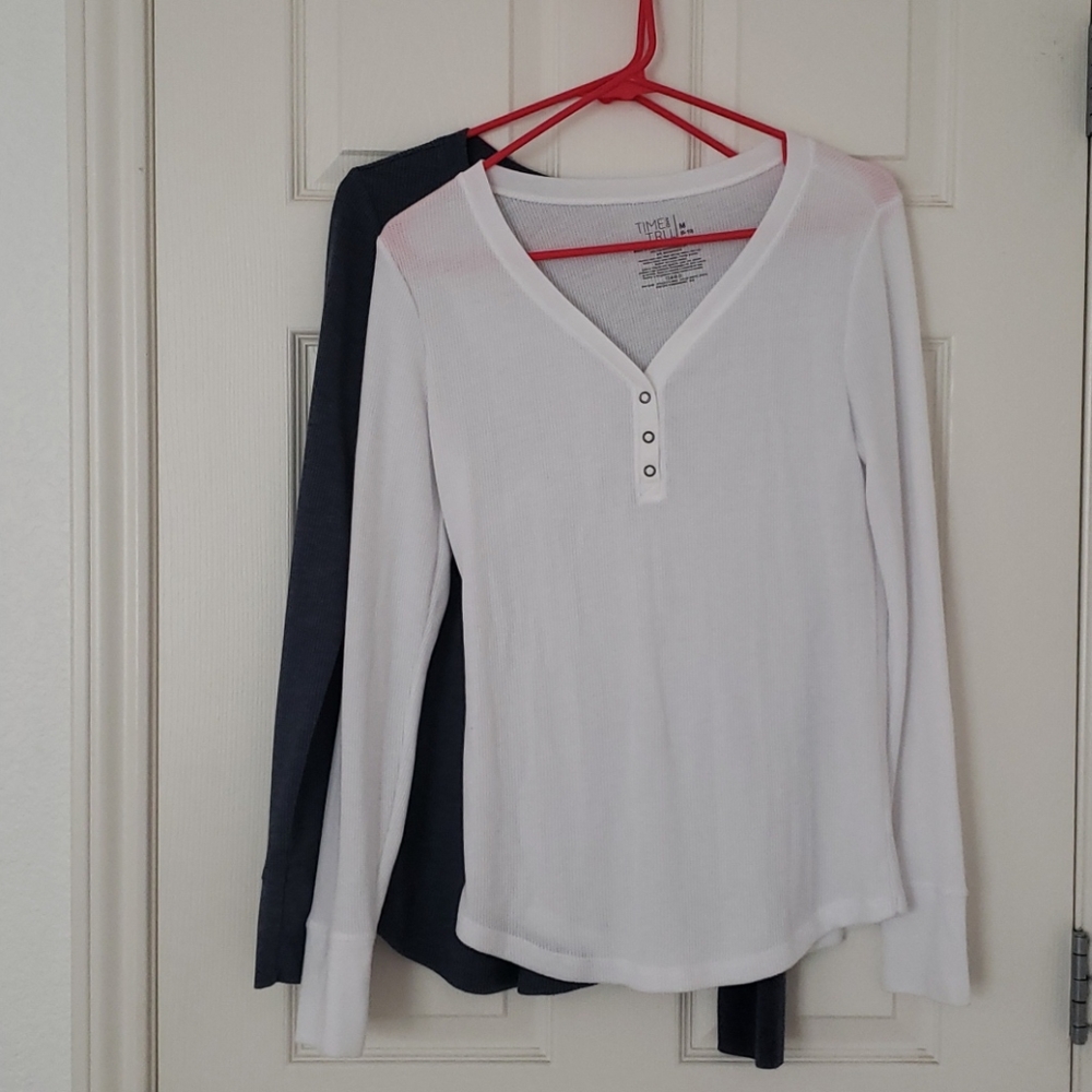 BUNDLE! Waffle Knit Henleys. SAVE $6